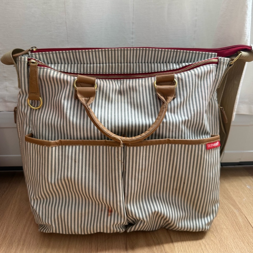 Skip Hop French Stripe Diaper Bag